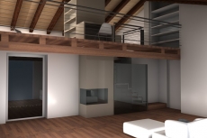 render scala caminetto